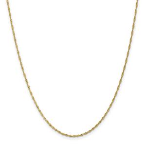 Gold Classics(tm) 10kt. 10in. Singapore Chain Anklet Bracelet alternate view