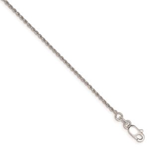 Gold Classics(tm) 10kt. White Gold 1.15mm 7in. Chain Bracelet