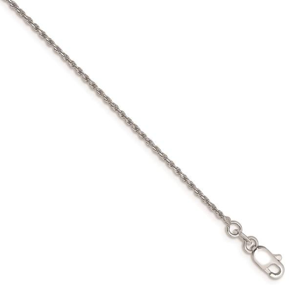 Gold Classics(tm) 10kt. White Gold 1.15mm 9in. Ankle Bracelet
