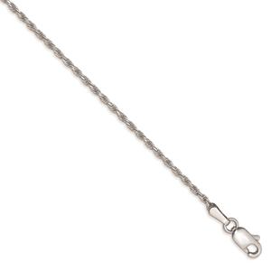 Gold Classics(tm) 10kt. White Gold 1.3mm 9in. Ankle Bracelet
