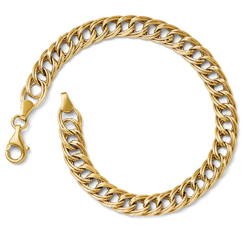 Gold Classics(tm) 14kt. 7in. Yellow Gold Link Bracelet