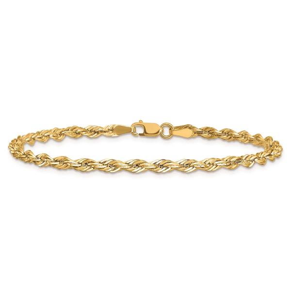 Gold Classics(tm) 3.0mm. 14kt. Semi Solid Rope Chain Bracelet alternate view