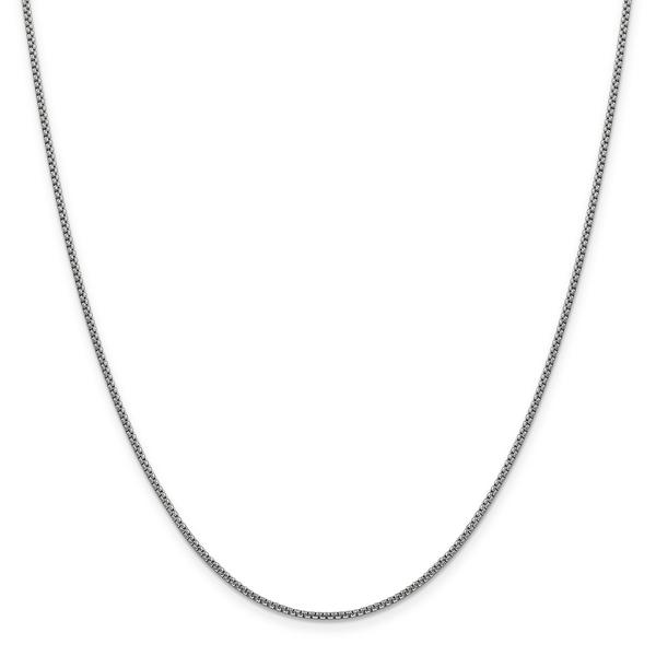 Gold Classics(tm) 1.5mm. White Gold Semi-Solid Box Bracelet alternate view