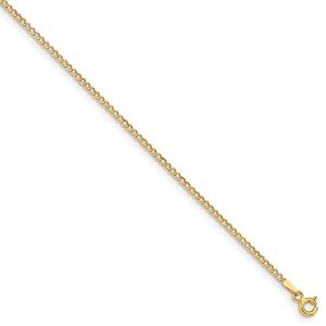Gold Classics(tm) 1.85mm. 14kt. Semi Solid Curb Link Bracelet