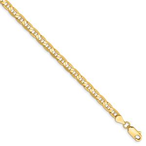 Gold Classics(tm) 3.75mm. Concave Anchor Chain Bracelet