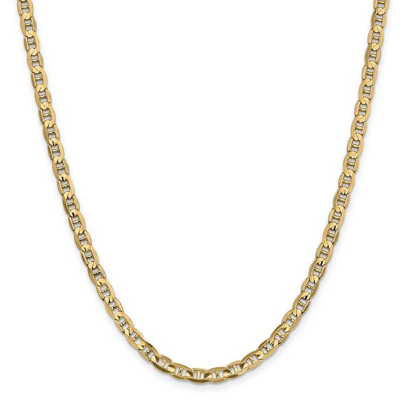Gold Classics(tm) 4.5mm. Concave Anchor Chain Bracelet alternate view