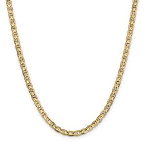 Mens Gold Classics(tm)4.5mm.14kt. Gold Concave Anchor Chain Bracelet alternate view