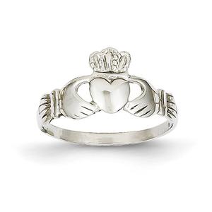 Gold Classics(tm) 14kt. White Gold Claddagh Ring