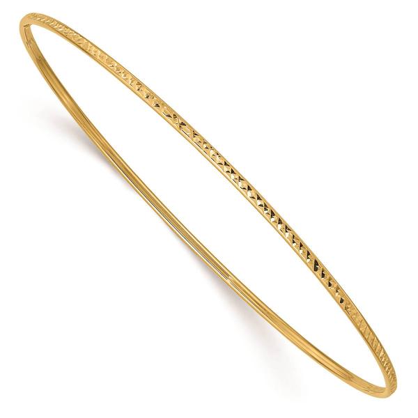 Gold Classics(tm) 14kt. Gold Diamond-Cut Slip-On Bangle Bracelet