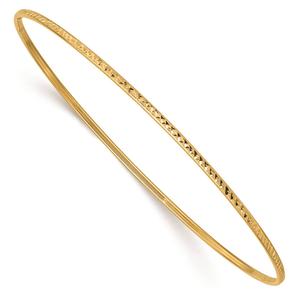Gold Classics(tm) 14kt. Gold Diamond-Cut Slip-On Bangle Bracelet