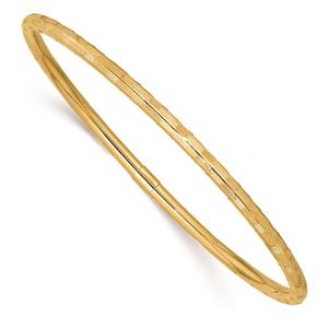 Gold Classics(tm) 14kt. Yellow Gold Diamond-Cut Slip-On Bangle