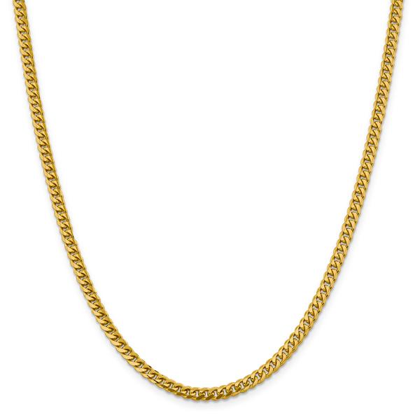 Mens Gold Classics(tm) 4.25mm. 14kt. Miami Cuban Chain Bracelet alternate view
