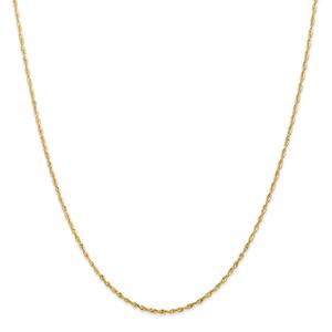 Gold Classics(tm) 1.5mm. Diamond Cut Extra-Light Rope Anklet alternate view