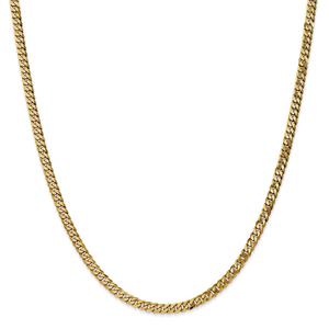 Mens Gold Classics(tm) 3.2mm. 14kt. Gold Beveled Curb Chain Bracelet alternate view