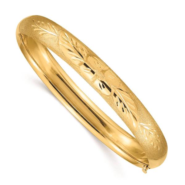 Gold Classics(tm) 14kt.Gold  Florentine Engraved Bangle Bracelet