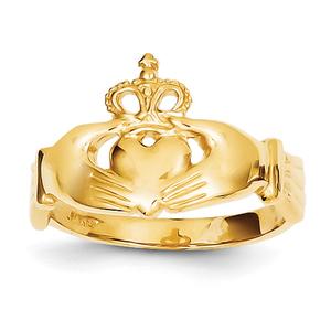 Gold Classics(tm) 14kt. Cut Out Yellow Gold Claddagh Ring