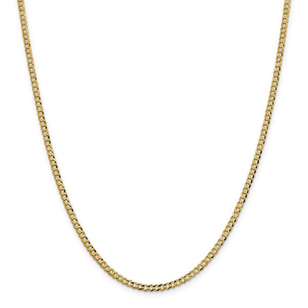 Gold Classics(tm) 3.1mm. Solid Polished Light Cuban Bracelet alternate view