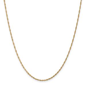 Gold Classics(tm) 1.4mm. 14kt. Gold Singapore Chain Anklet alternate view