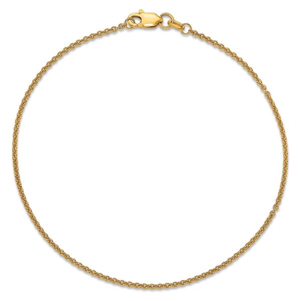 Gold Classics(tm) 1.4mm. 14kt. Gold Cable Chain Anklet