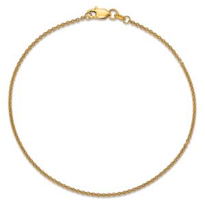Gold Classics(tm) 1.4mm. 14kt. Gold Cable Chain Anklet