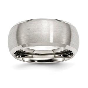 Mens Gentlemen's Classics(tm) Beveled Edge & Polished Steel Band