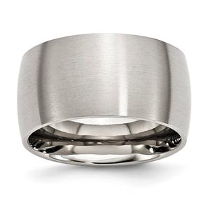 Mens Gentlemen's Classics(tm) Stainless Steel Brushed Wedding Band
