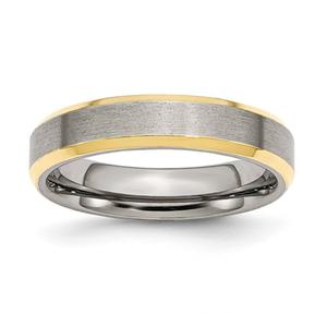 Mens Gentlemen's Classics(tm) Two-Tone 5mm Wedding Band