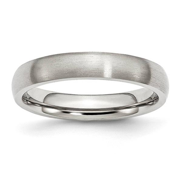 Mens Gentlemen's Classics(tm) Stainless Steel Brushed 4mm Band