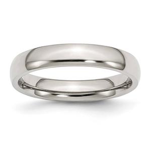 Mens Gentlemen's Classics(tm) 4mm Domed Stainless Steel Wedding Band