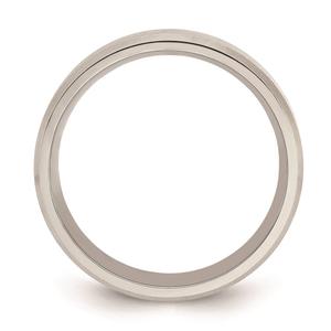 Mens Endless Affection(tm) Highly Polished 6mm Beveled Edge Band alternate view
