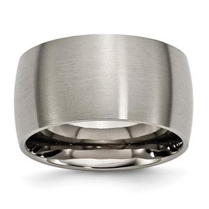 Mens Endless Affection(tm) Titanium 12mm Brushed Wedding Band