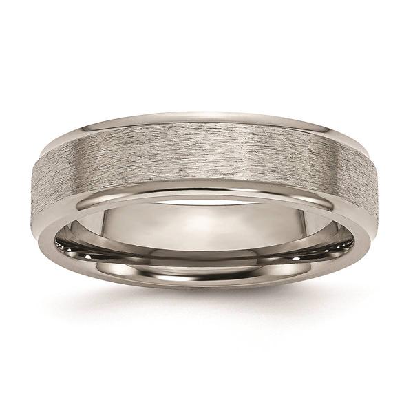 Mens Endless Affection(tm) Engravable 6mm Satin Finish Wedding Band