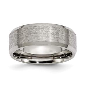 Mens Endless Affection(tm) 8mm Engravable Titanium Brushed Band