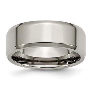 Mens Endless Affection(tm) 8mm Engravable Titanium Wedding Band