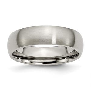 Mens Endless Affection(tm) 6mm Titanium Brushed Wedding Band