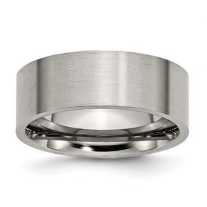 Mens Endless Affection(tm) 8mm Titanium Flat Brushed Wedding Band