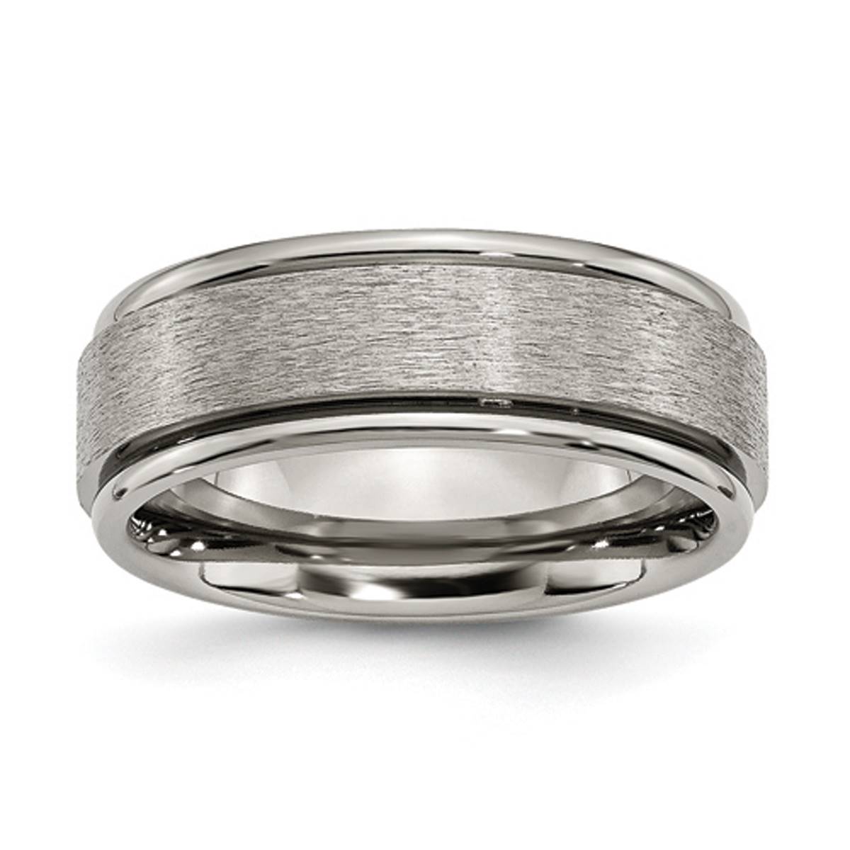 Mens Endless Affection(tm) Engravable 8mm Satin Finish Wedding Band