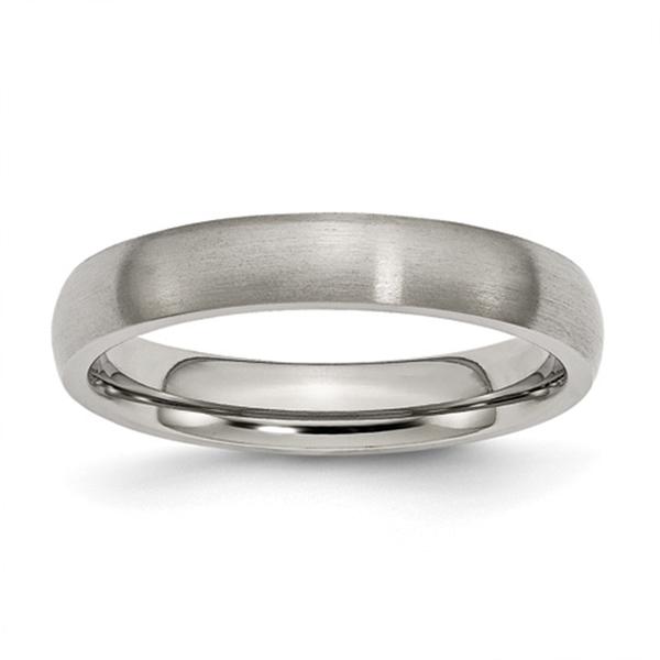 Mens Endless Affection(tm) Titanium 4mm Brushed Band