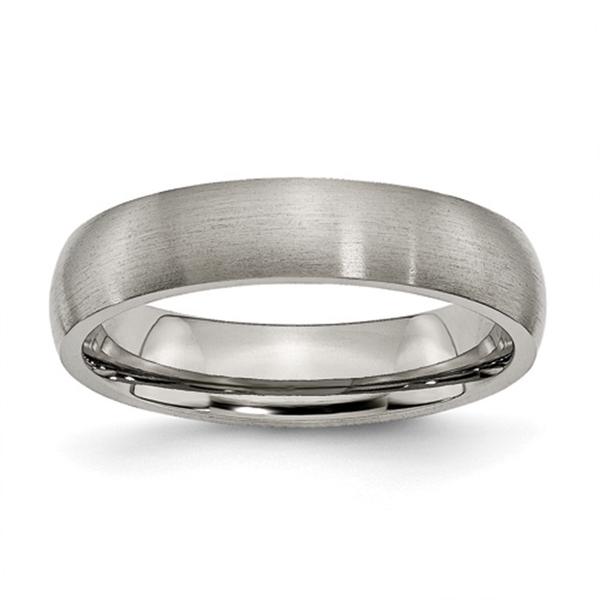 Mens Endless Affection(tm) 5mm Brushed Titanium Wedding Band