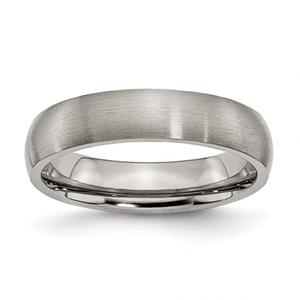 Mens Endless Affection(tm) 5mm Brushed Titanium Wedding Band