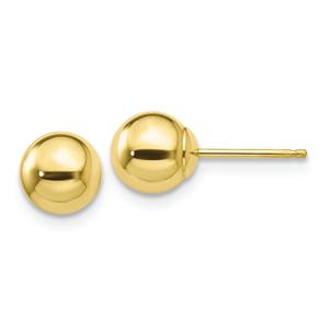 Gold Classics(tm) 10kt. Polished 6mm Ball Post Earrings