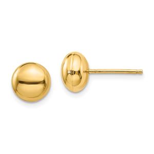 Gold Classics(tm) 14kt. Polished 8mm Button Post Earrings