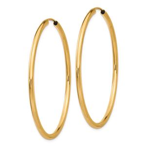 Gold Classics(tm) 41mm. 14kt. Polished Endless Hoop Earrings alternate view