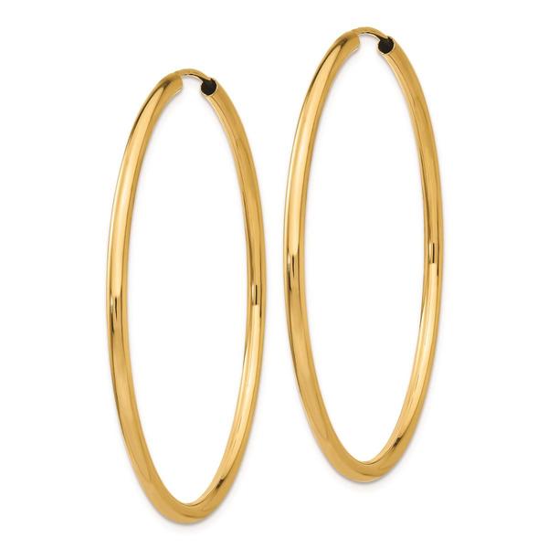 Gold Classics(tm) 41mm. 14kt. Polished Endless Hoop Earrings alternate view