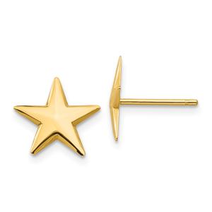 Gold Classics(tm) 14kt. Nautical Star Post Earrings