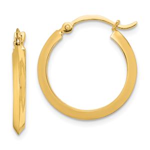Gold Classics(tm) 14kt. Gold Polished Hoop Earrings