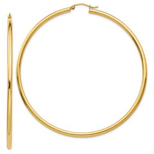 Gold Classics(tm) 14kt. Gold Polished 2.25mm Hoop Earrings