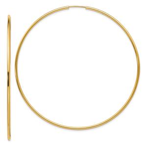 Gold Classics(tm) 14kt. Polished Endless Hoop Earrings