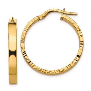 Gold Classics(tm) 14kt. Gold 25mm Hoop Earrings