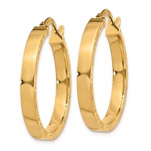 Gold Classics(tm) 14kt. Gold 25mm Hoop Earrings alternate view